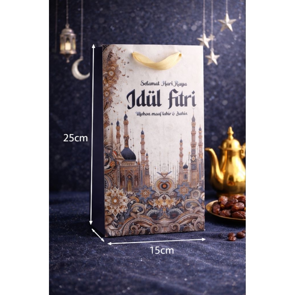 PAPERBAG IDUL FITRI HAMPERS BINGKISAN LEBARAN PARCEL IDUL FITRI TAS IDUL FITRI