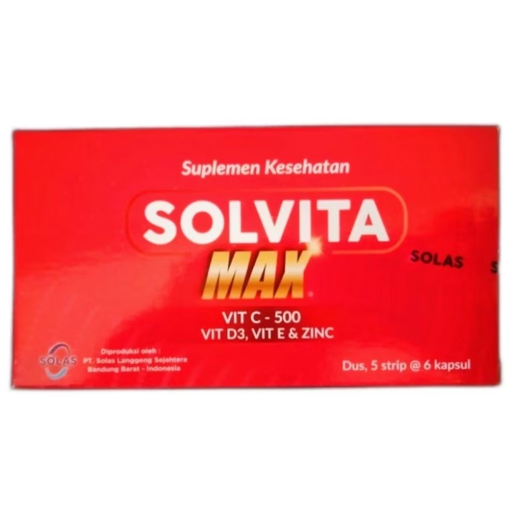 SOLVITA MAX - Vit C 500, Vit D3, Vit E & Zinc (30's /Dus)