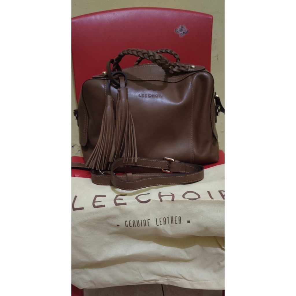 TAS SELEMPANG KULIT SAPI ASLI ORIGINAL LEE CHOIR (PL Like NEW)