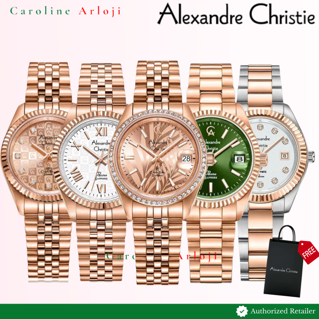 Jam Tangan Wanita Pria Alexandre Christie Rantai AC5013 AC5012 AC5016 AC5014  AC2A83 Original