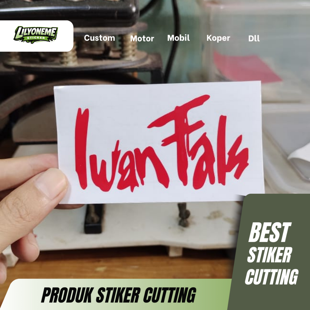STIKER IWAN FALS | STIKER CUTTING | CUSTOM MOBIL LAPTOP KOPER MOTOR DLL