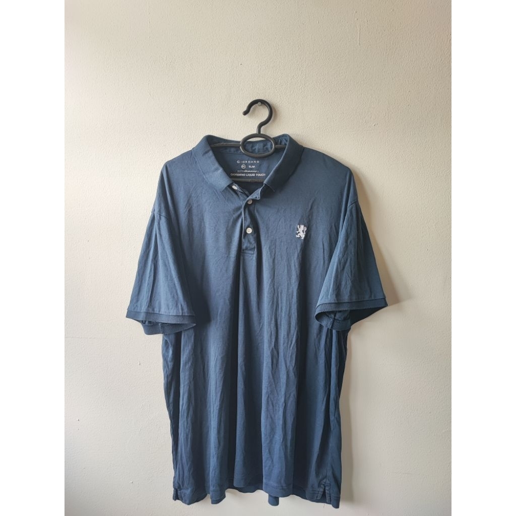 KAOS POLO GIORDANO LIQUID TOUCH NAVY BLUE ORIGINAL