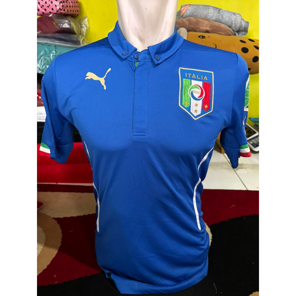 Jersey Timnas ITALIA ORI WC 2014 BRAZIL REMAKE KONDISI MINT SIZE S TERMURAH