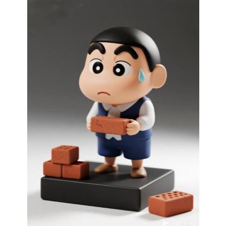 Action Figure Crayon Shinchan Baju SEKOLAH 3D PRINTING
