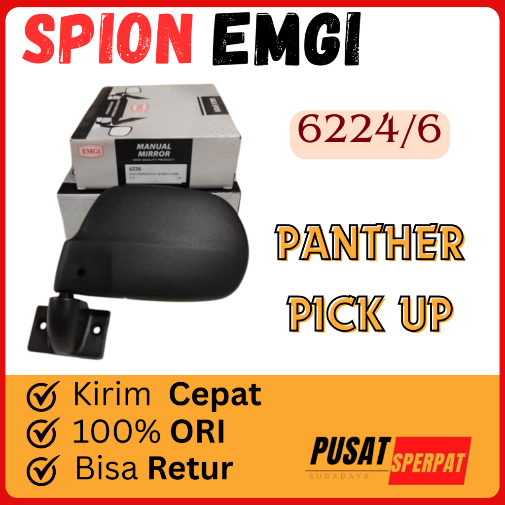 EMGI - SPION MERK EMGI KODE 6224 6226 UNTUK MOBIL PANTHER PICKUP PICK UP DIJAMIN AWET KACA TERANG TA