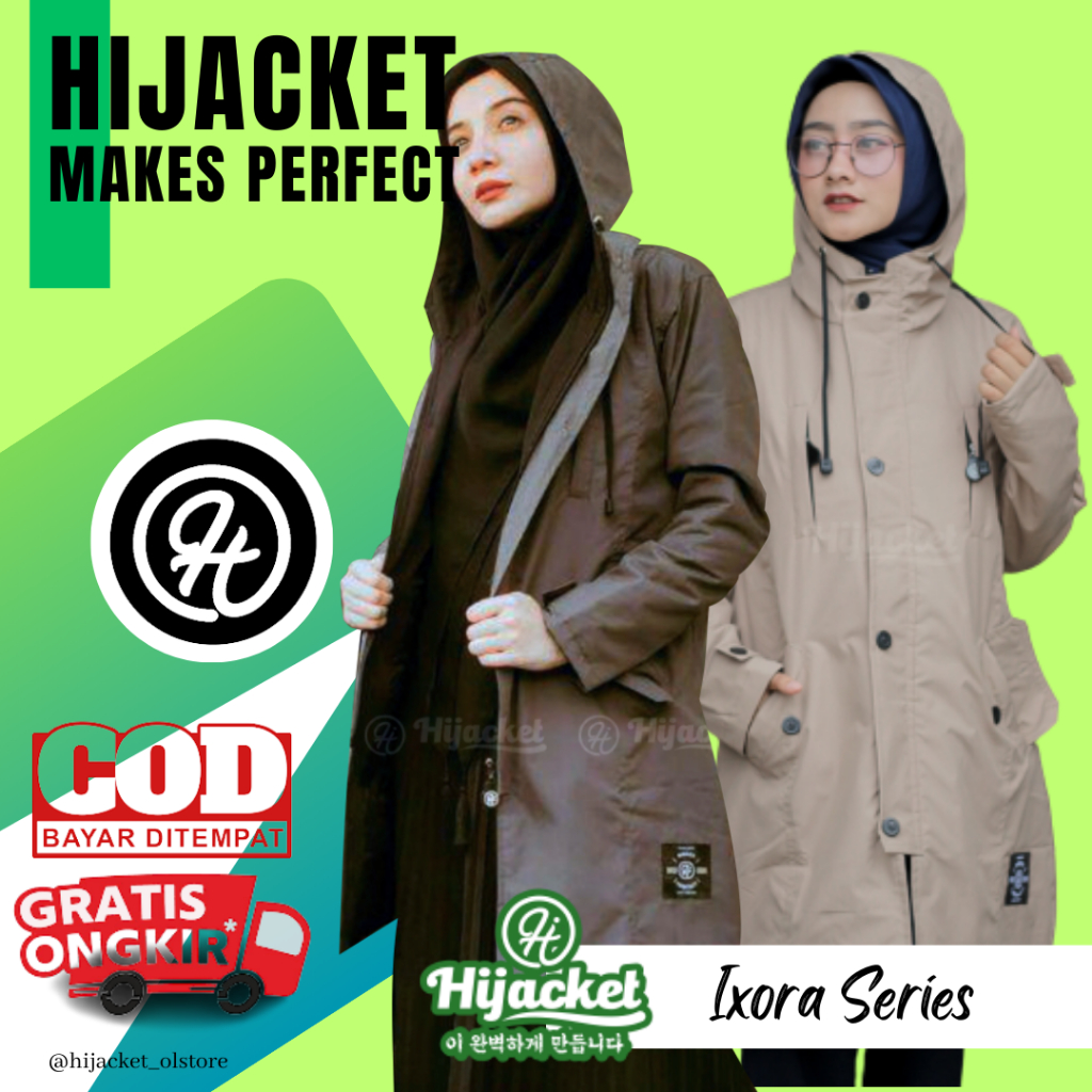 HIJACKET IXORA - Jaket Wanita Muslimah Ixora Series Original