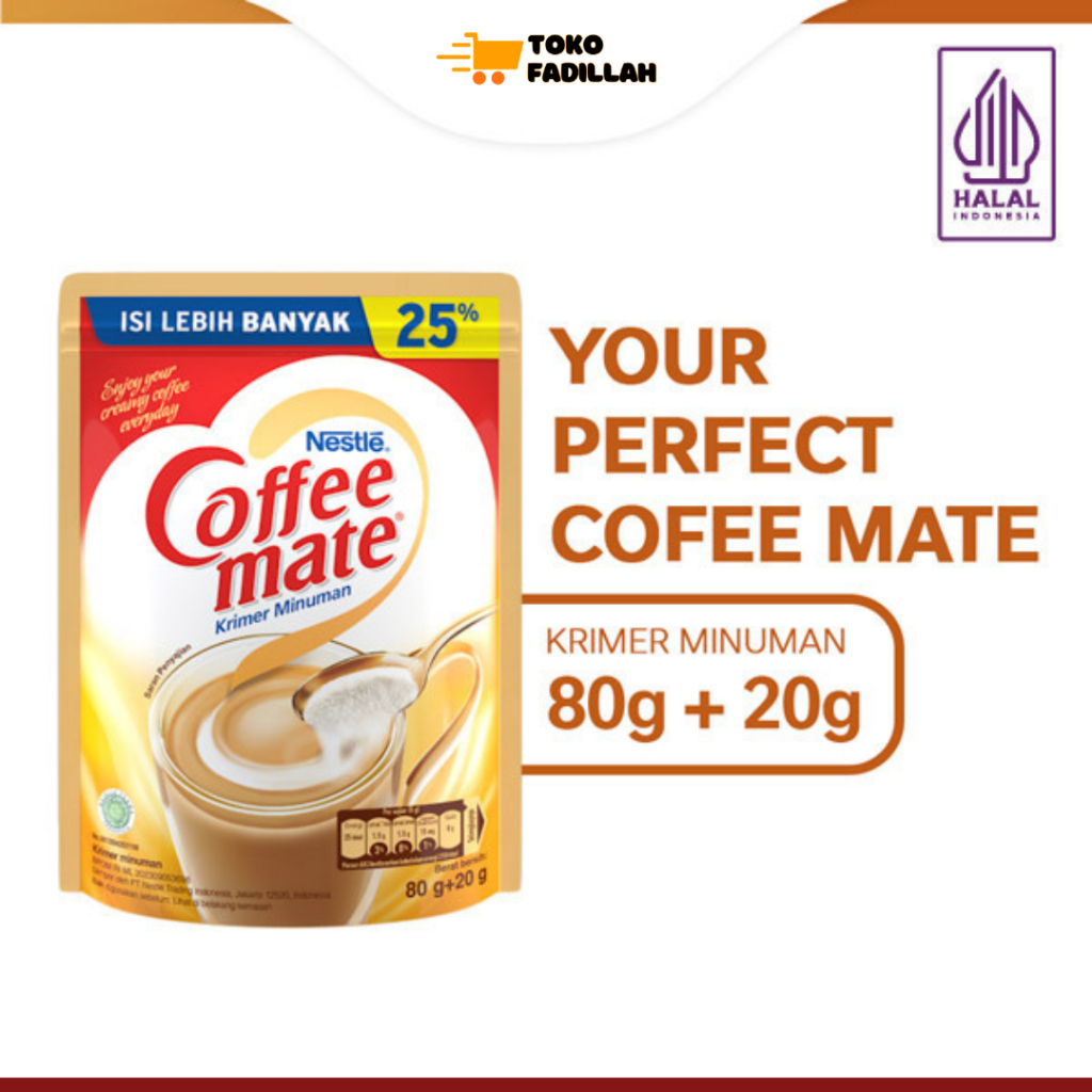 Nestle Coffee Mate Krimer Kopi 100 gr - Krimer Nabati Bubuk Serbaguna