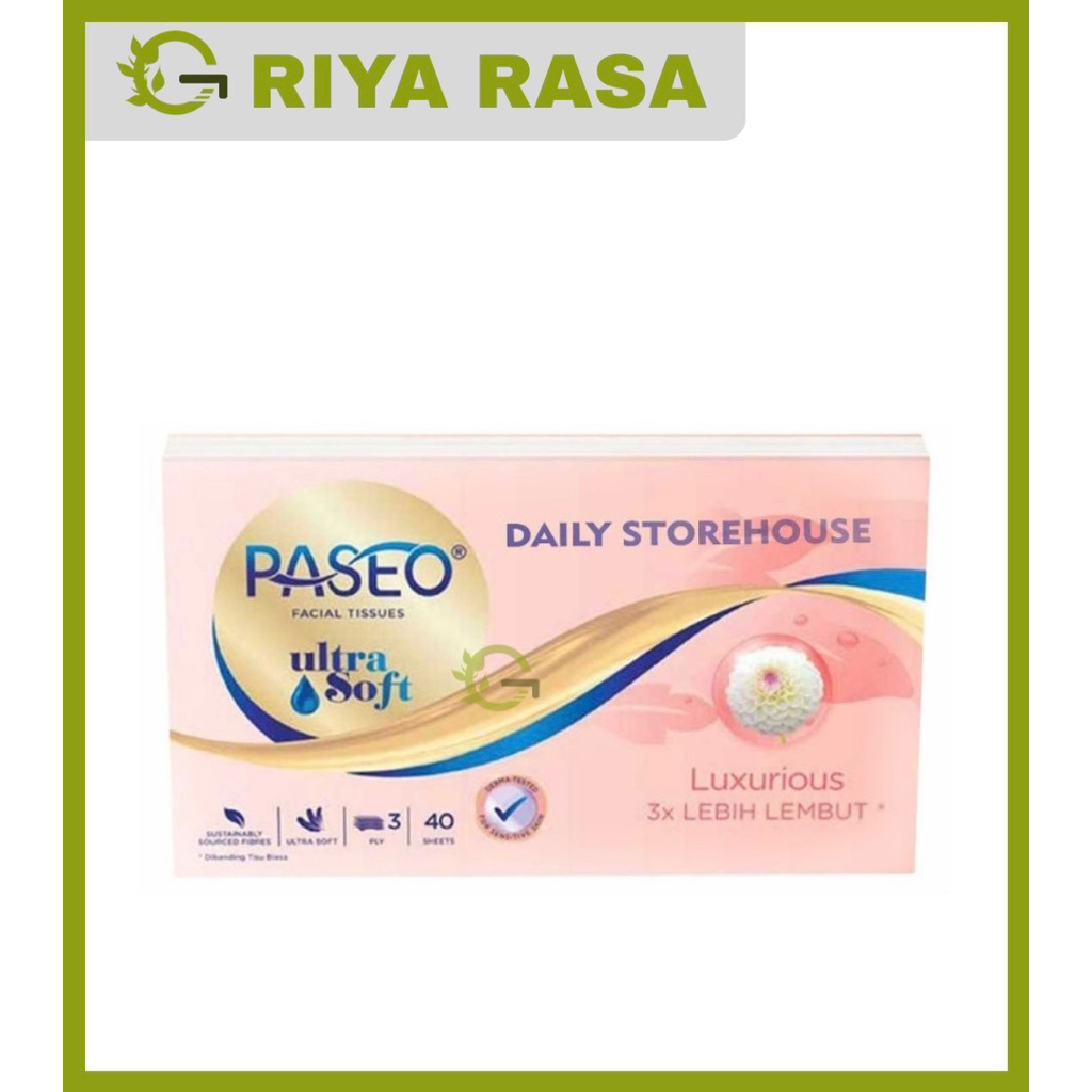 Paseo Tisu Wajah Ultra Soft 40s