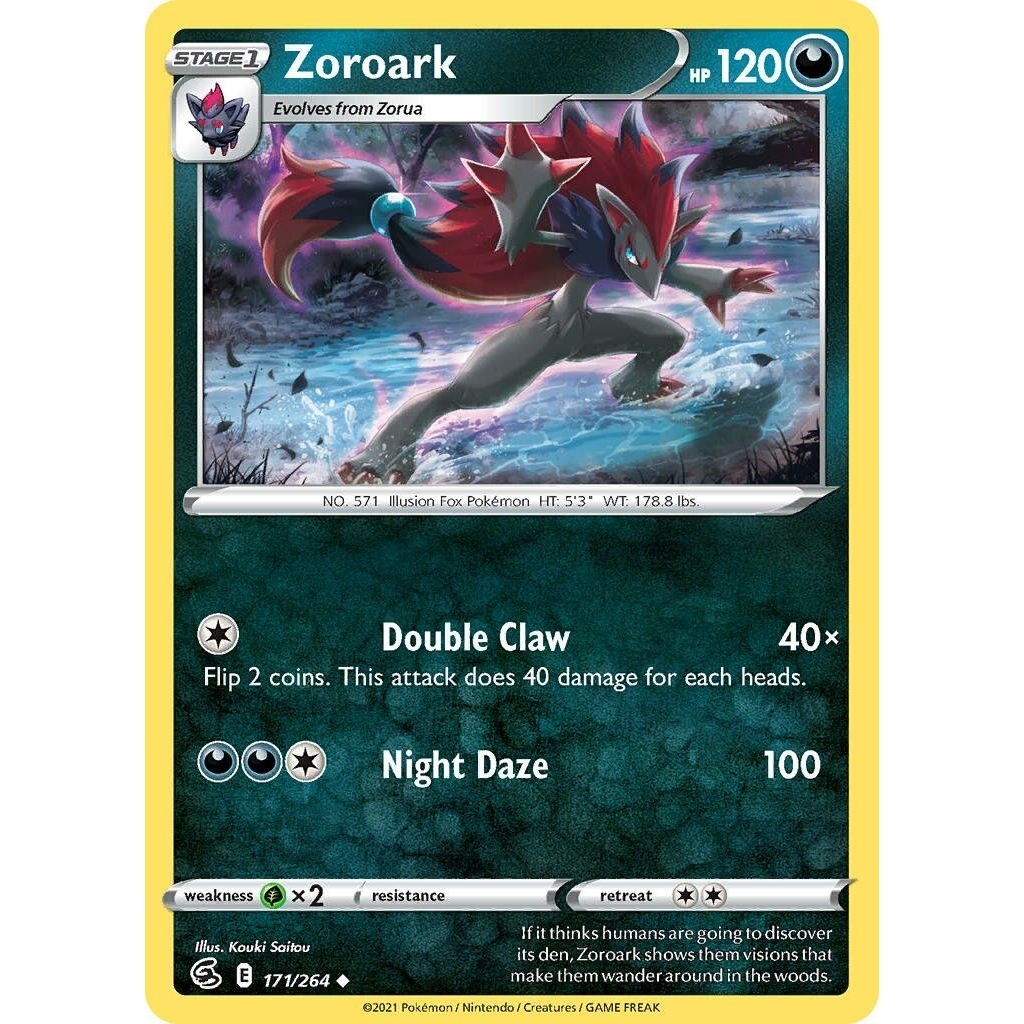 Tcg Pokemon Zoroark Common 2021 FS