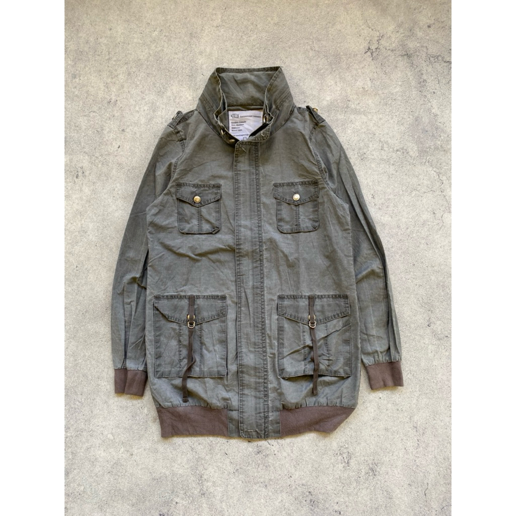 Parka Jacket Army Canvas