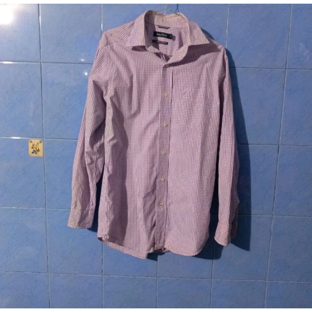 kemeja lengan panjang brand nautica