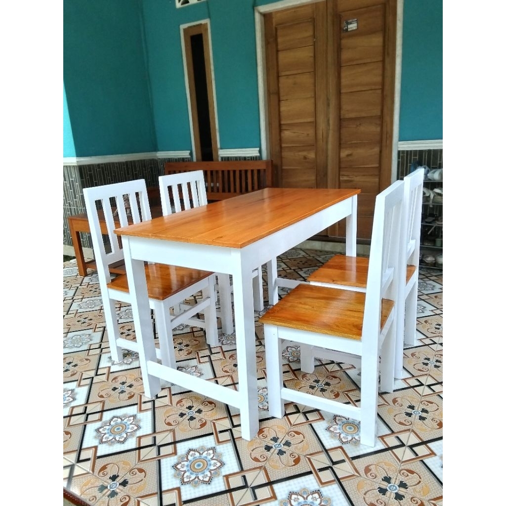 Meja kursi makan minimalis modern