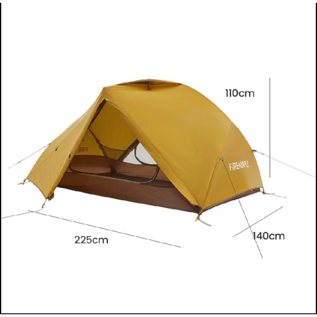 Tenda Firemaple Ultralight Tropics 2p + Backpacking tent + Footprint - Original Kapasitas 2 Orang
