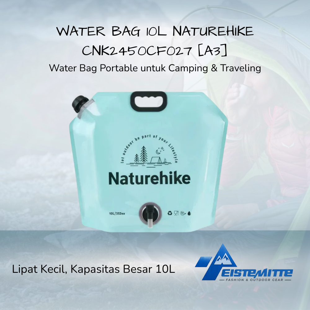 Naturehike Water Bag 10L CNK2450CF027 Foldable Water Container Portable Camping Hiking