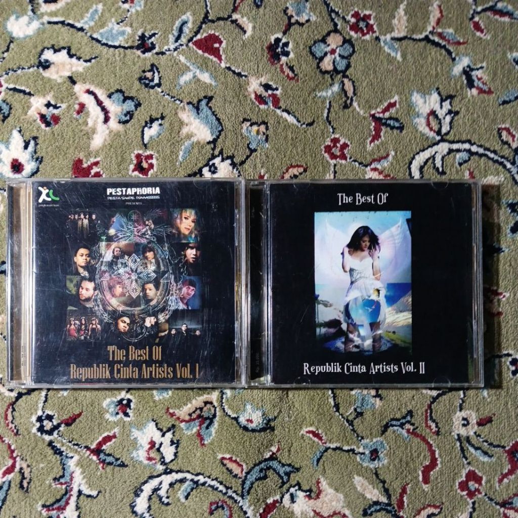 Paket CD THE BEST OF REPUBLIK CINTA VOL. 1 & 2
