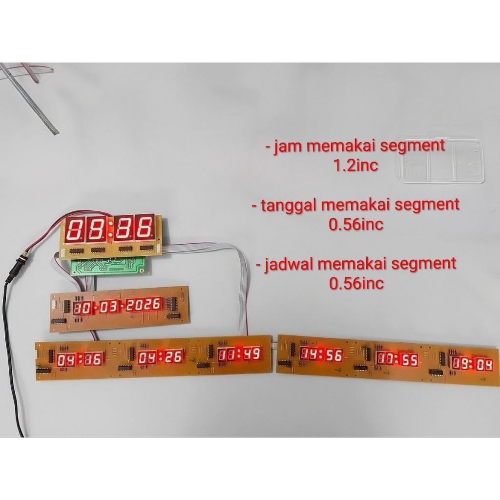 Mesin Jam Digital Masjid siap rakit