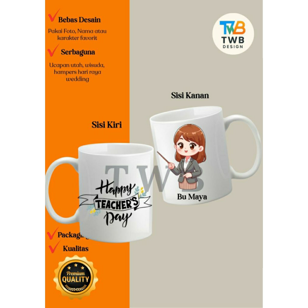 MUG HADIAH/KADO UNTUK GURU SPECIAL HARI GURU