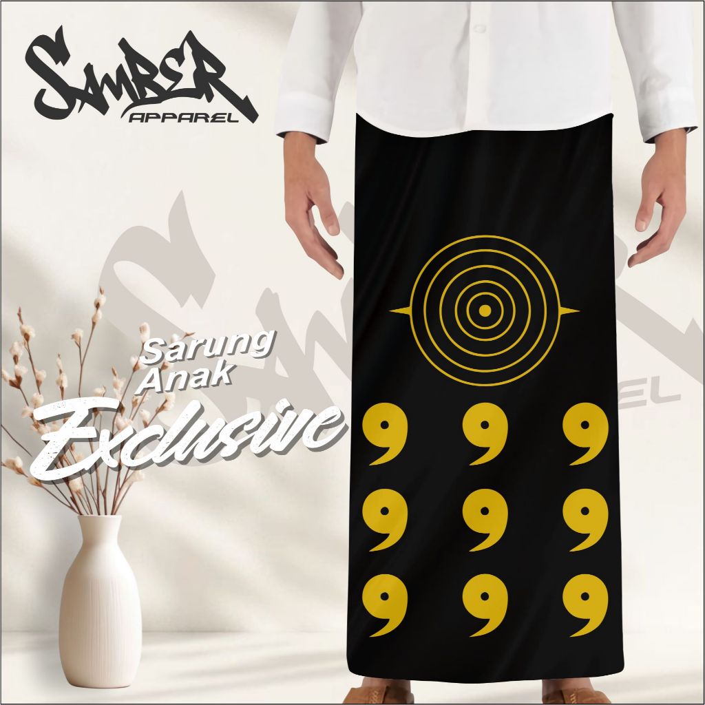Sarung Anime NARUTO Motif Printing Anak Unizex - Series Naruto - Sarung Anak Adem Nyaman