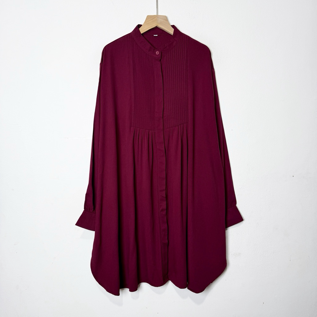 Alaia Tunik | Tunik Kemeja Basic Opnaisel Polos