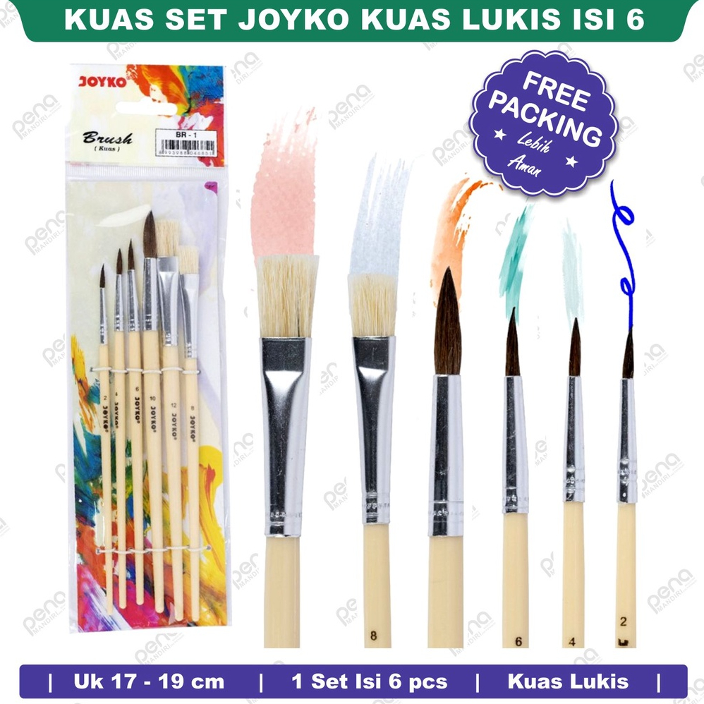 Kuas Set Joyko Kuas Lukis Kuas Gambar