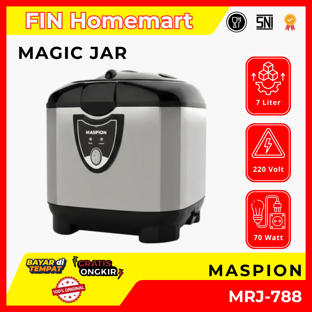 Magic Com / Penghangat Nasi / Tempat Nasi Maspion MRJ 788