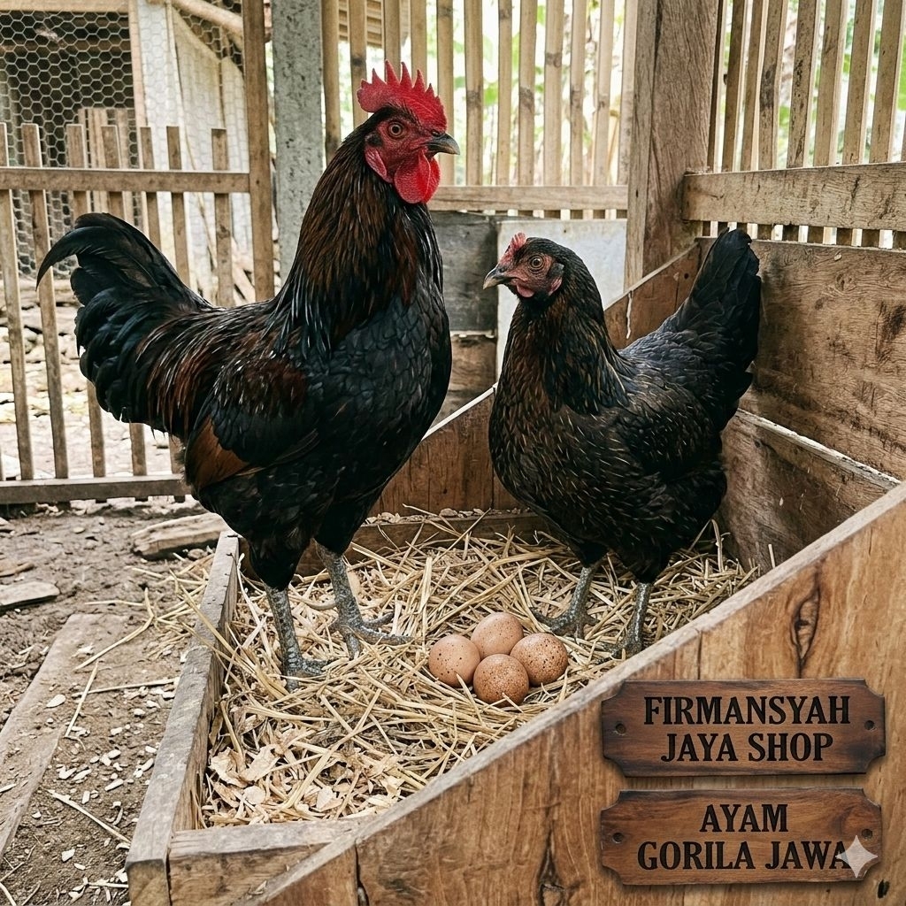 TELUR AYAM GOWA / GORILA JAWA SUPER  UNTUK DI TETASKAN Firmansyah jaya shop