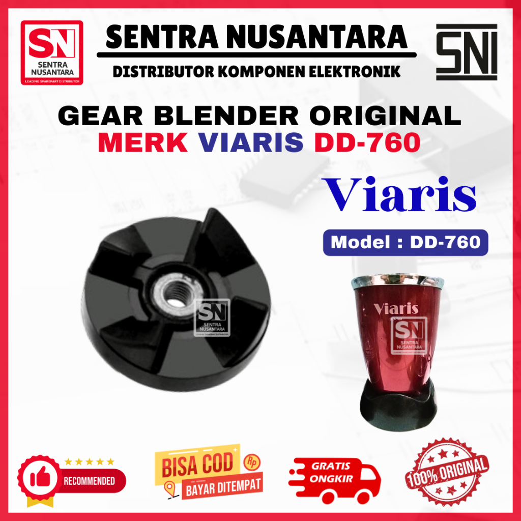 Karet Gear Blender VIARIS DD-760 ORIGINAL | Gigi Blender VIARIS DD760 ASLI | Gear Pemutar Blender VI