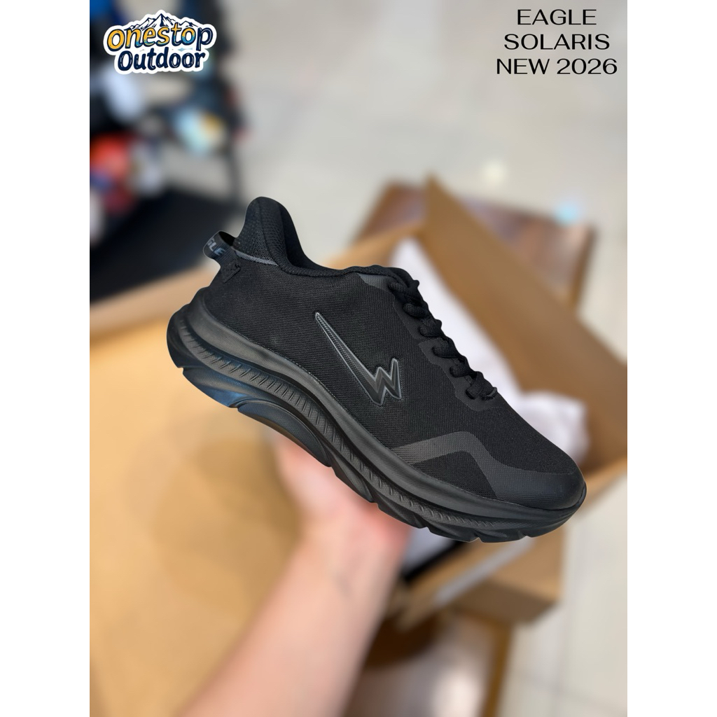 Sepatu Sekolah Eagle Solaris - Sepatu Sekolah Hitam Eagle Berkualitas -Sneakers Hitam Back To School