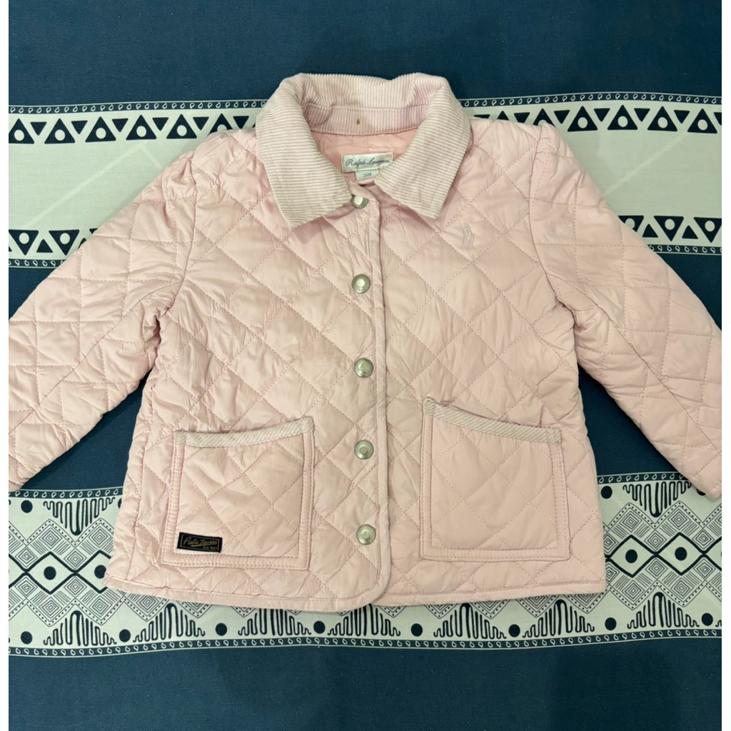 Preloved Polo Ralph Lauren Jacket Quilted Pink Kids
