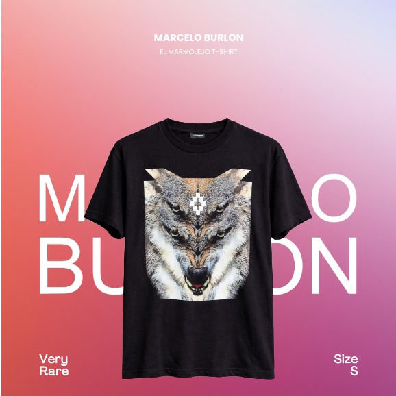 Marcelo Burlon El Marmolejo T-Shirt (100% Authentic Original Asli)