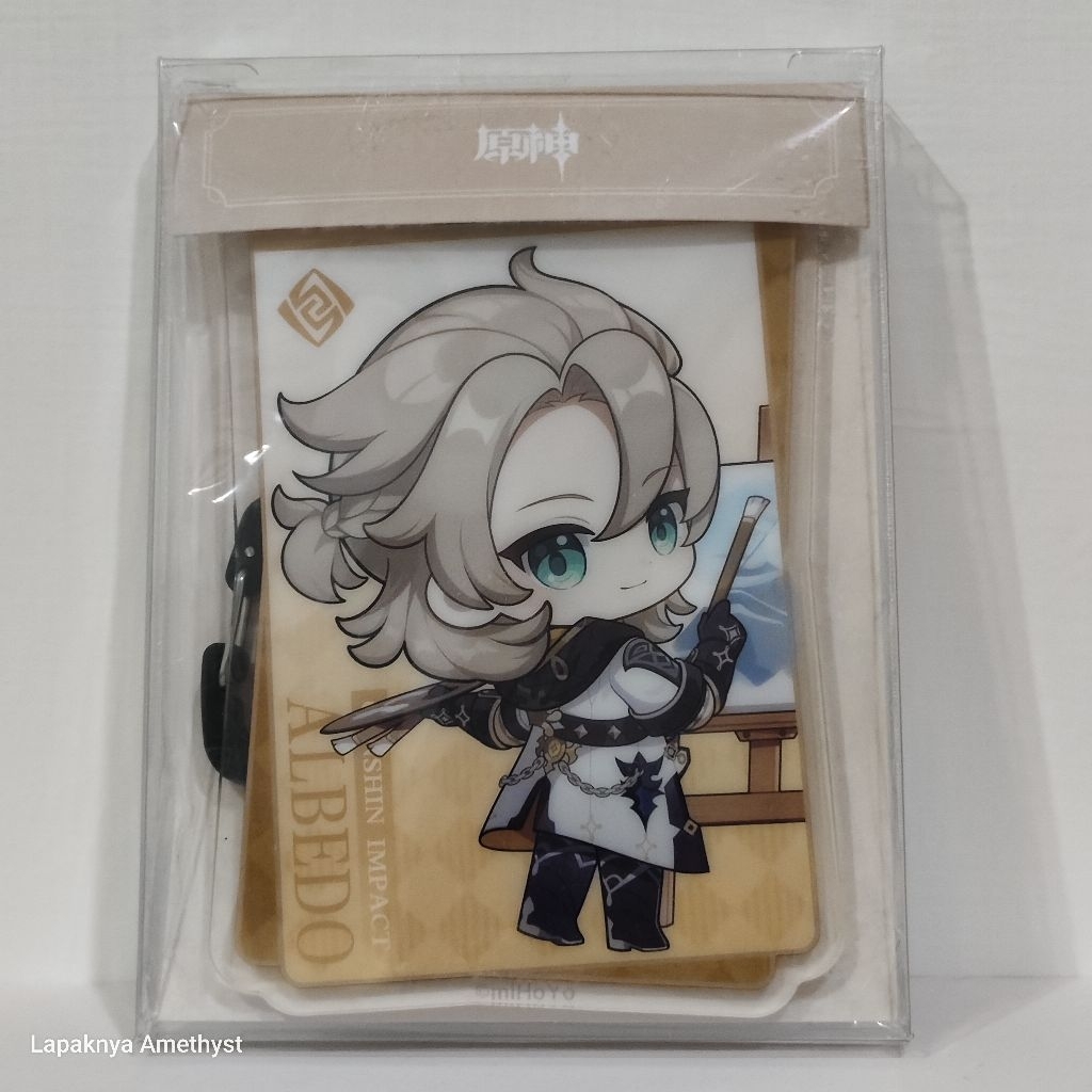 genshin impact albedo teyvat natural exploration series acrylic keychain official merch merchandise