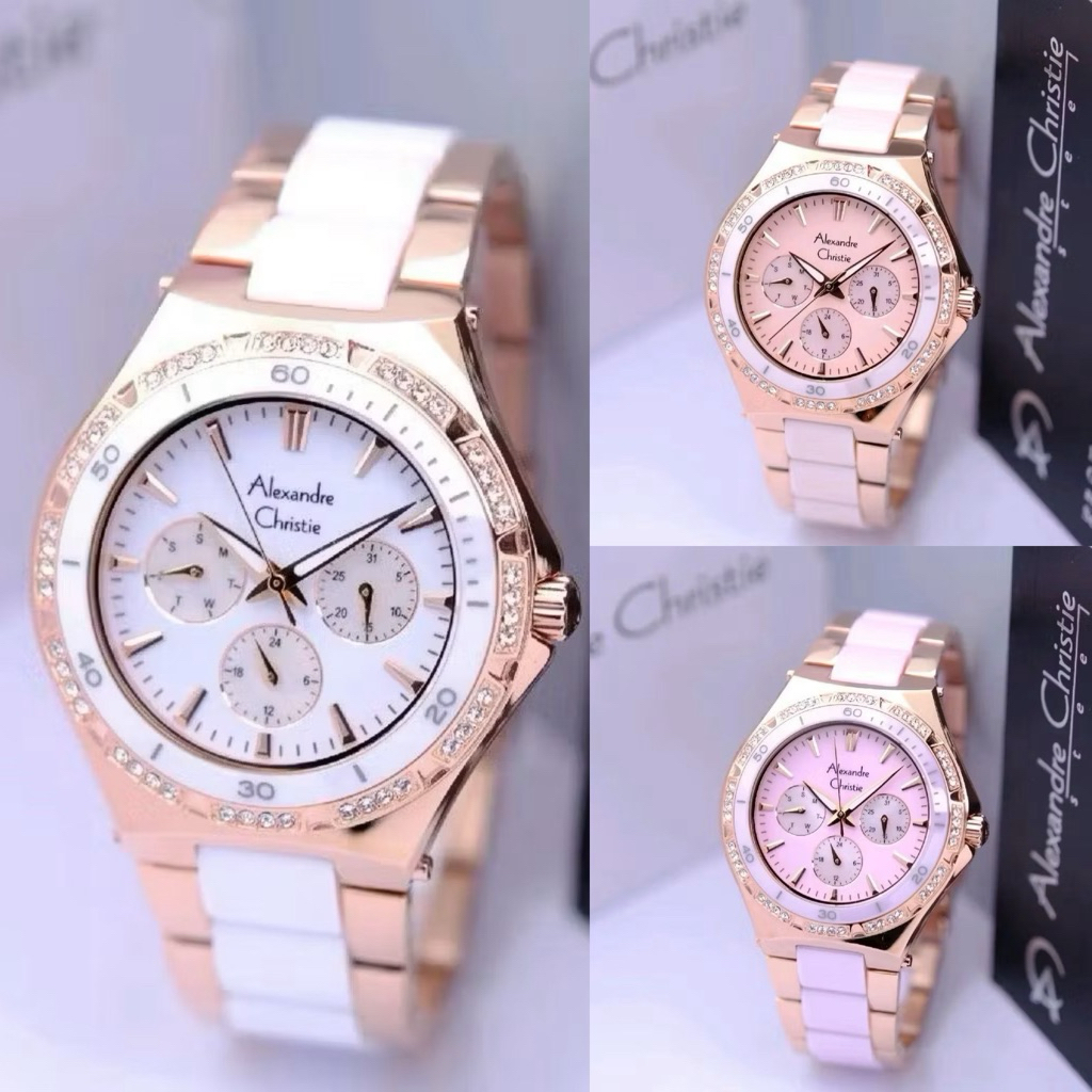 BEST SELLER | Jam Tangan Wanita Alexandre Christie Ceramic 2294 AC2294 AC 2294BF (ORIGINAL)