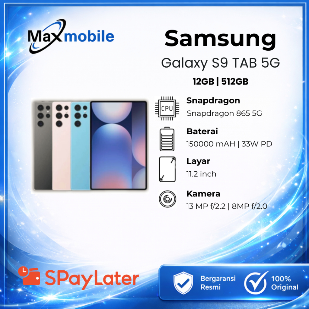 Samsung Galaxy S9 Tab 11 Inch | 5G/4G LTE | 16GB RAM 512GB ROM | Dual SIM | Android Tablet