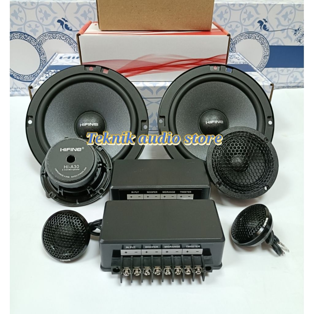 Speaker Split  3way Hifine Black Series Full Crossover 3way