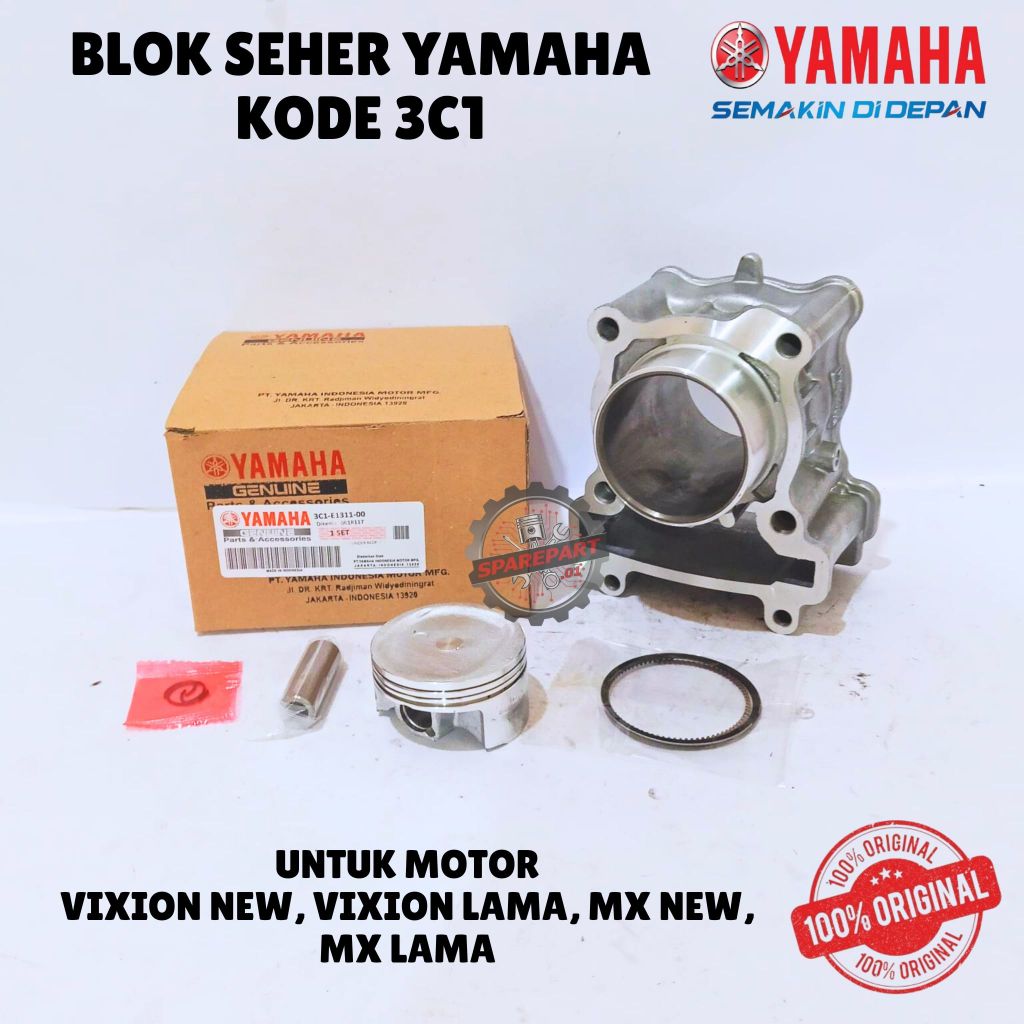 BLOK SEHER ORIGINAL YAMAHA KODE 3C1, VIXION NEW, VIXION LAMA, MX NEW, MX LAMA