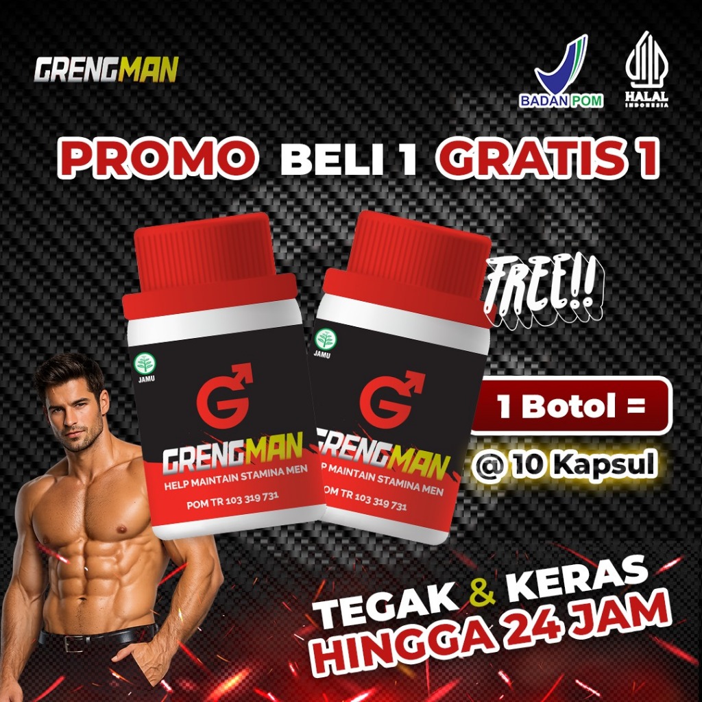GRENGMAN - Herbal Alami Original Khusus Pria bantu Tahan Lama