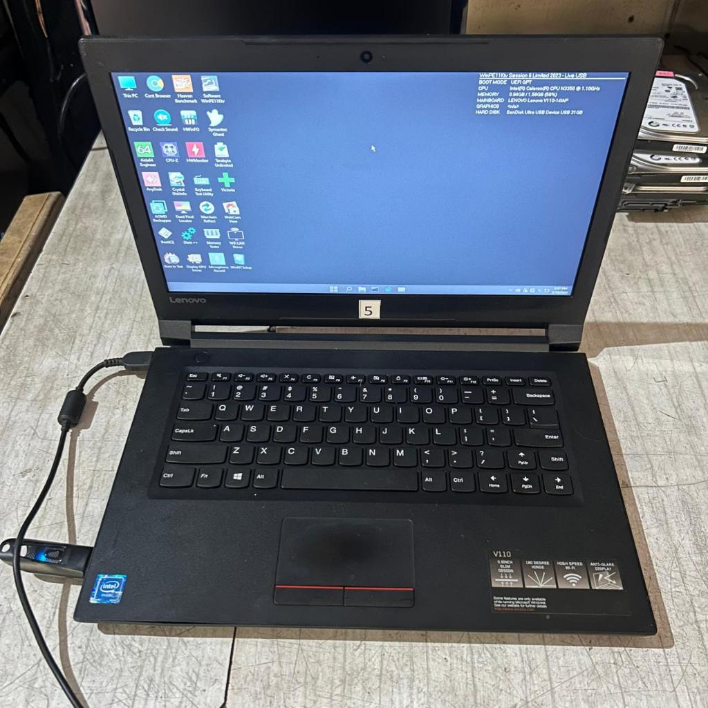 Laptop Lenovo V110 Intel Celeron N3350 RAM 2GB