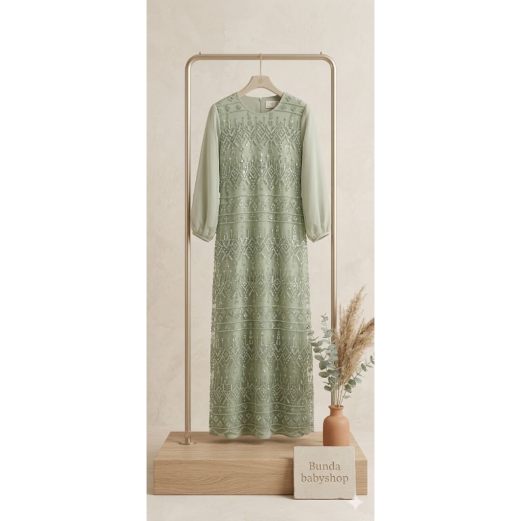 Dress gamis wanita outer Lace Brokat