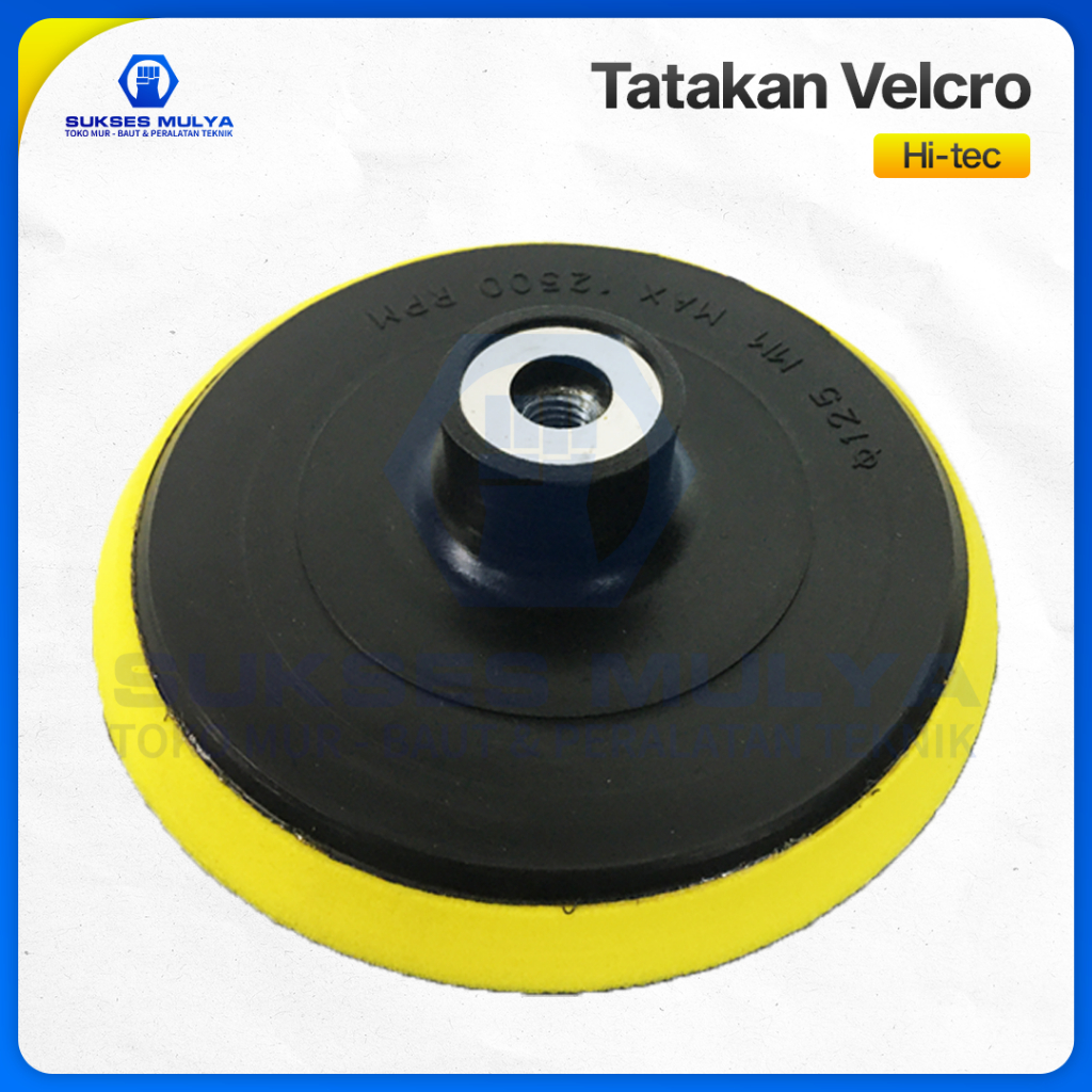 Tatakan Amplas Bulat 5" Sanding Pad Disc Tatakan Velcro Hi-Tech