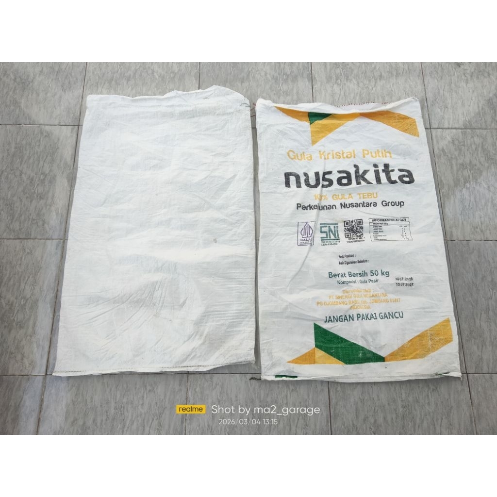 Karung Gula Beras Bekas 50KG