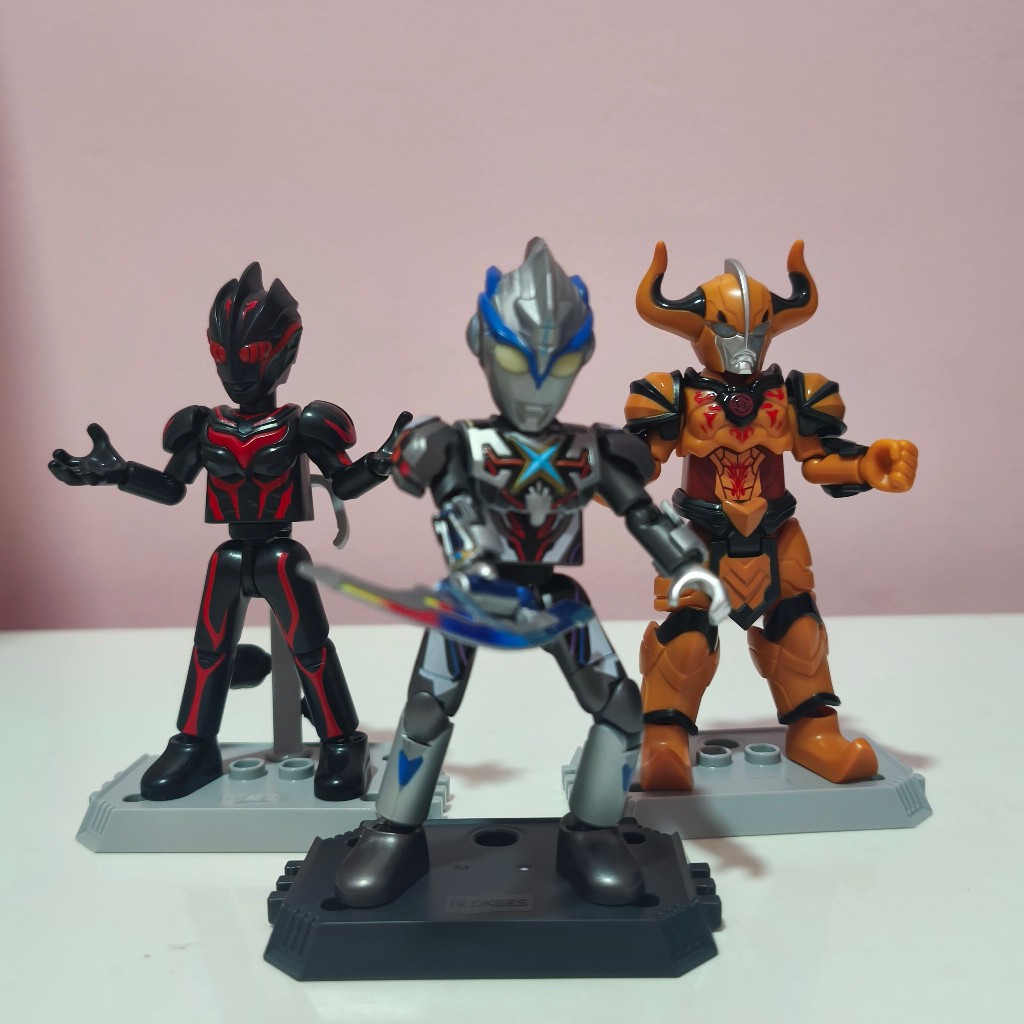 blokis ultraman Galaxy version & shining version dark zagi, x exceed, diablo