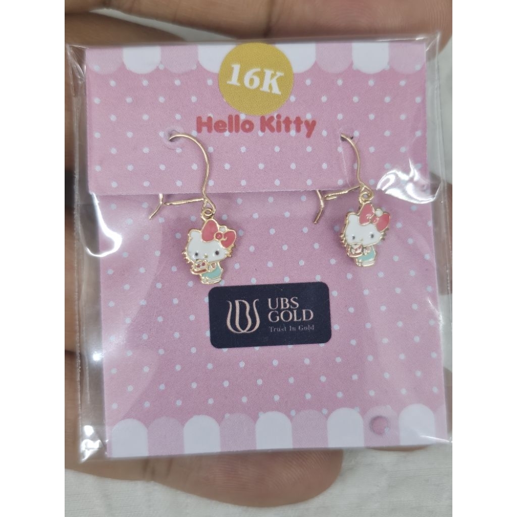 anting kawatan anak hello kitty sanrio emas 70% 700 70 % 16k