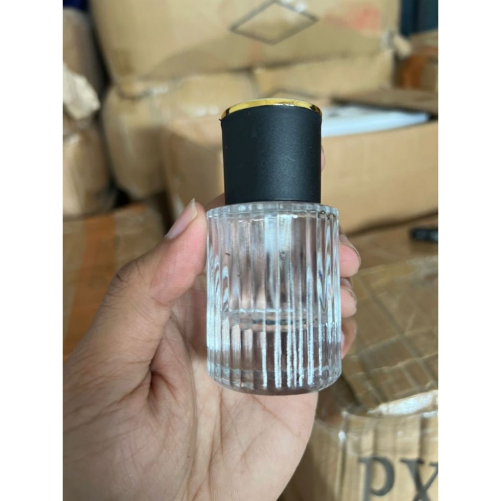 Botol spray Chole 30ml tutup hitam Mewah/botol kosong parfum