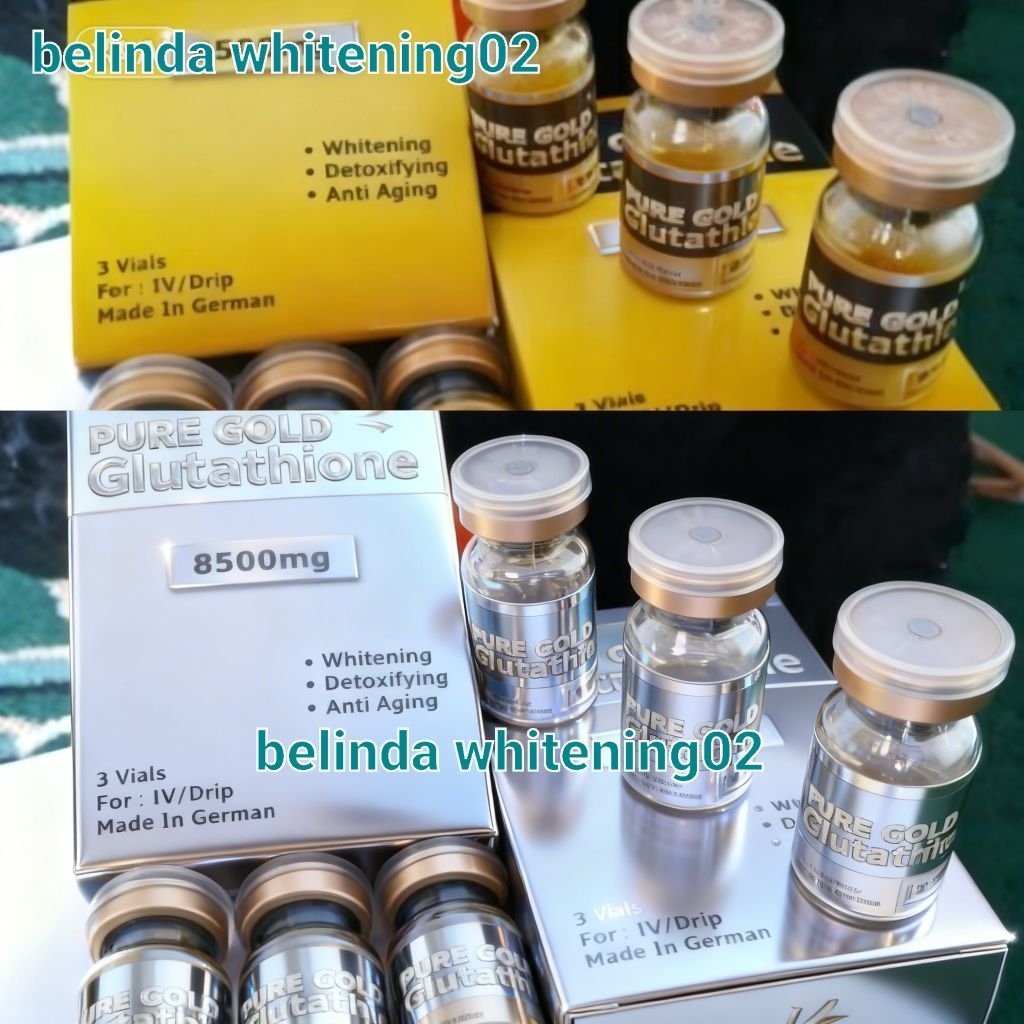 Serbuk Glutathione Gold 3 Vial - Pemutih Kulit Alami