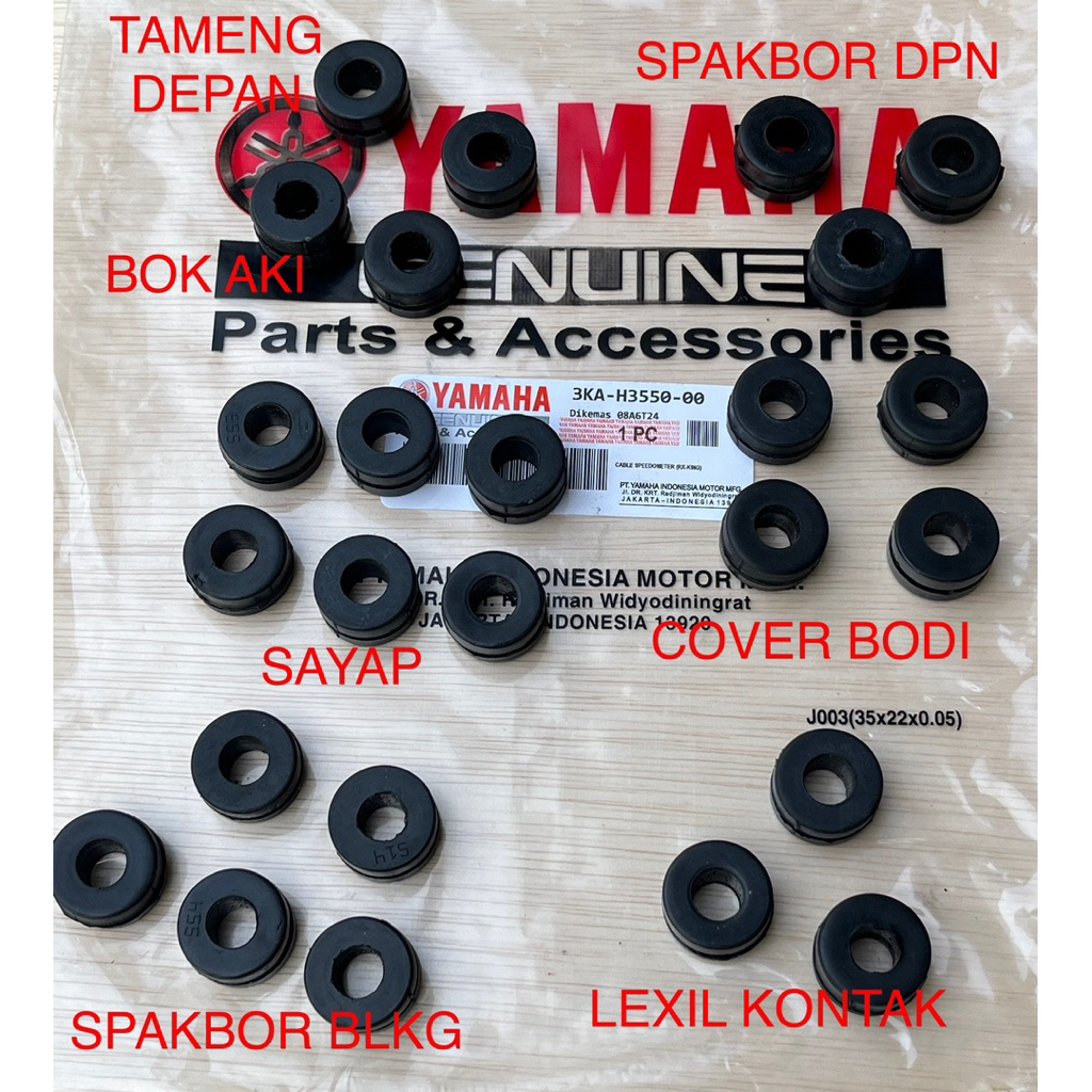1 SET 25pcs KARET BODI YAMAHA FIZR F1ZR FORCE 1 FULSET KARET BODI BERKUALITAS