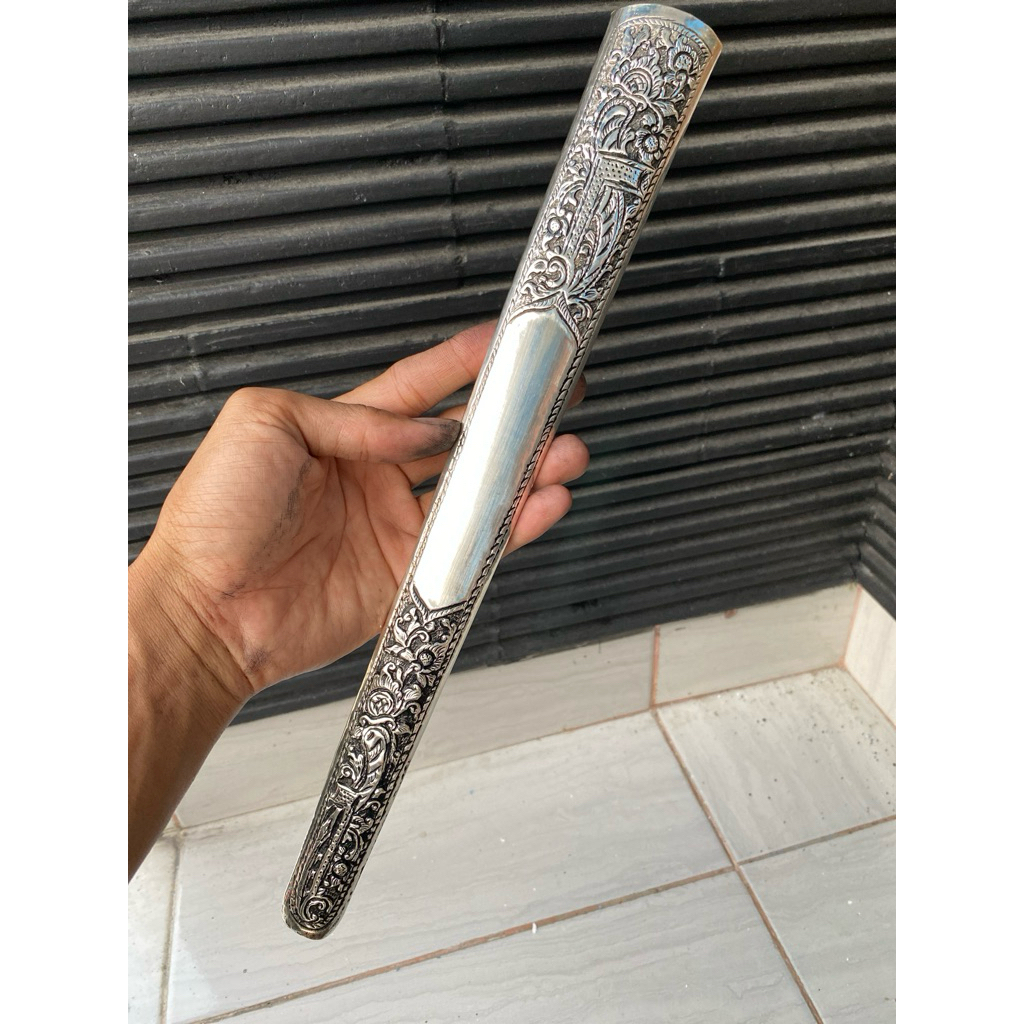 pendok solo tatahan cirebonan tebal 05mm lapis perak