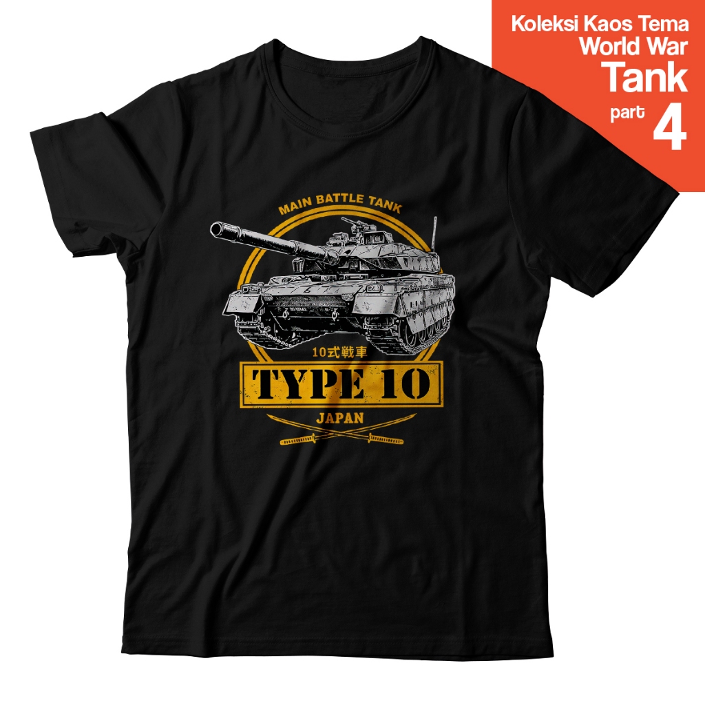 Kaos Tank World War 2 Classic War – Baju Tank USA UK Japan Amerika Jepang | M1A2 Abrams M60 Patton M