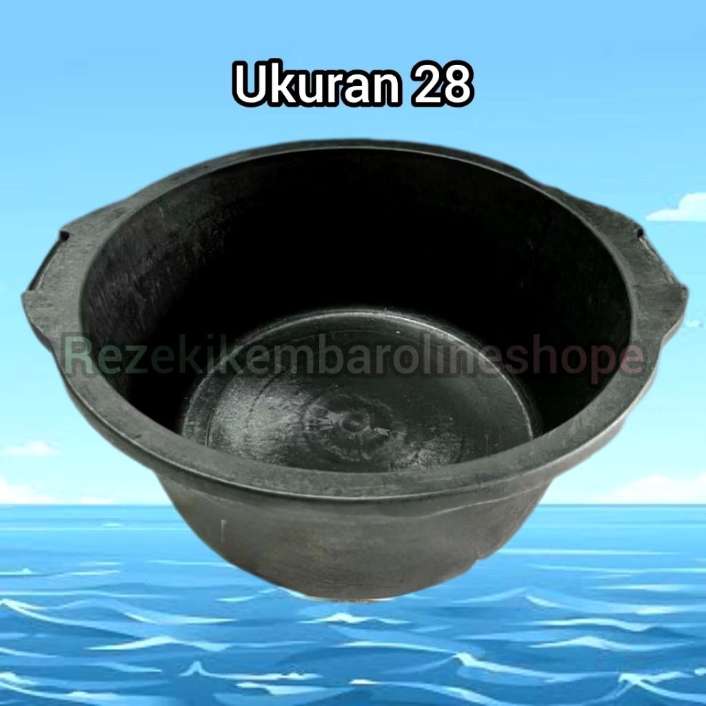 Bak Karet SAP Ukuran 26 28 Hitam Awet Bertahun-tahun/Ember Sap Karet/Bak Cuci Bak Air Karet Anti Pec