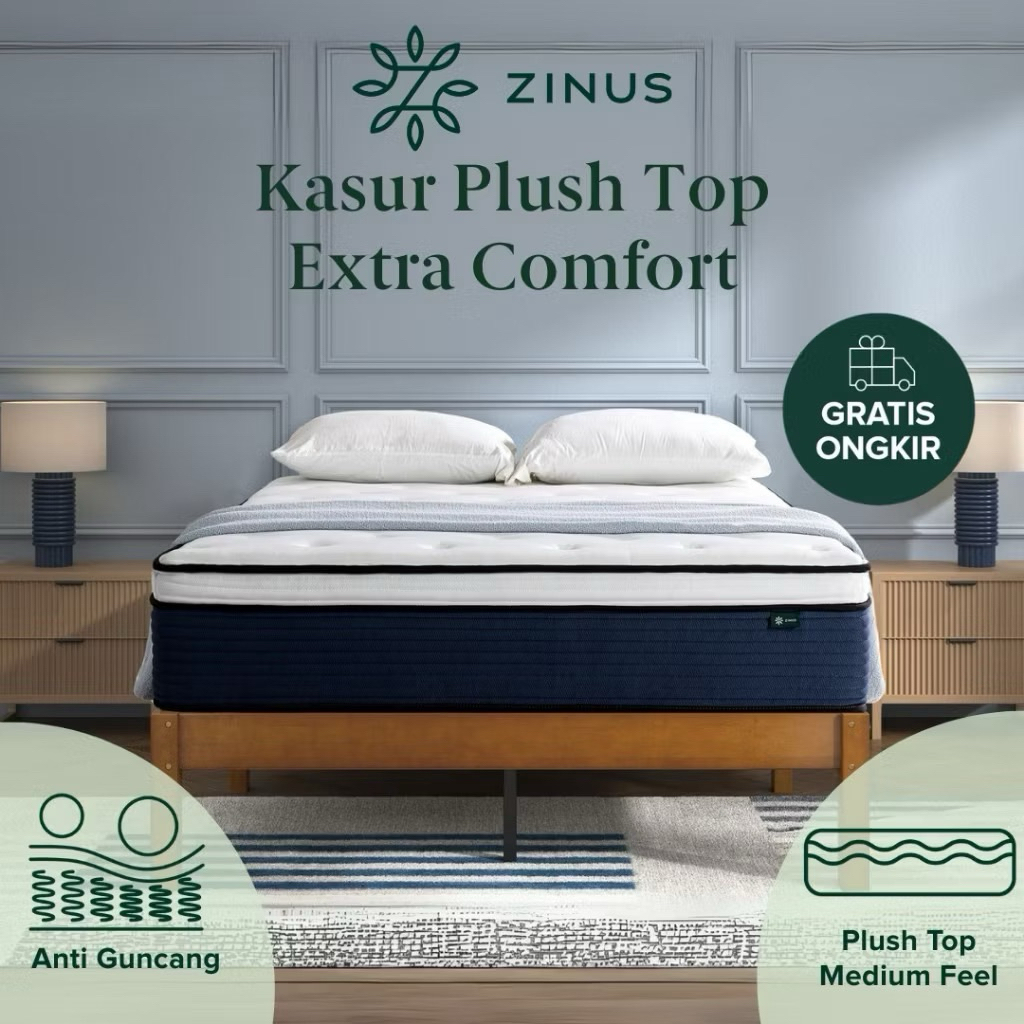 KASUR PLUSH TOP EXTRA COMFORT BY ZINUS