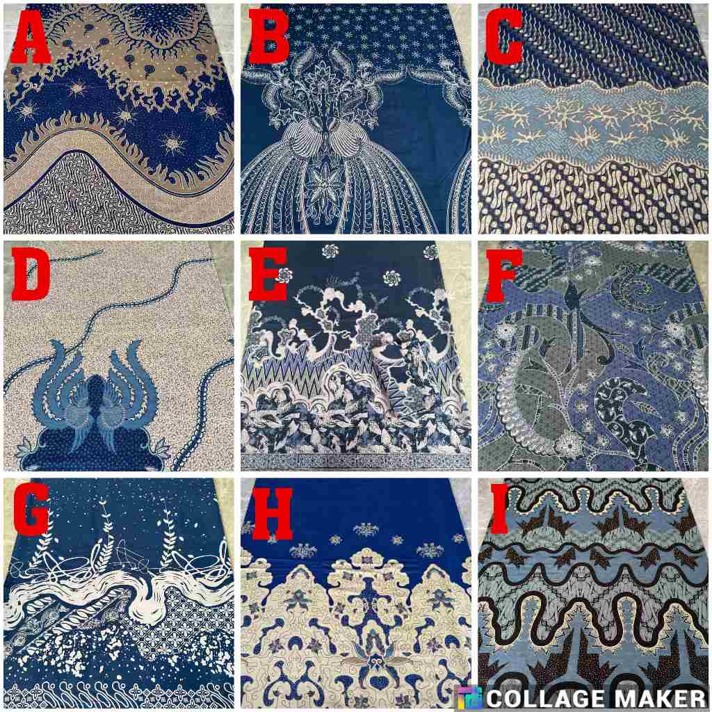 KAIN BATIK ELEGAN KAIN BATIK HALUS KAIN BAKAL SOGAN WARNA DASAR BIRU / NAVY 003 BAHAN BATIK SERIAN W